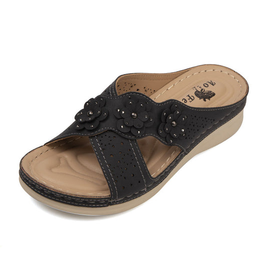 Flower Vacation Leisure Beach Sandals